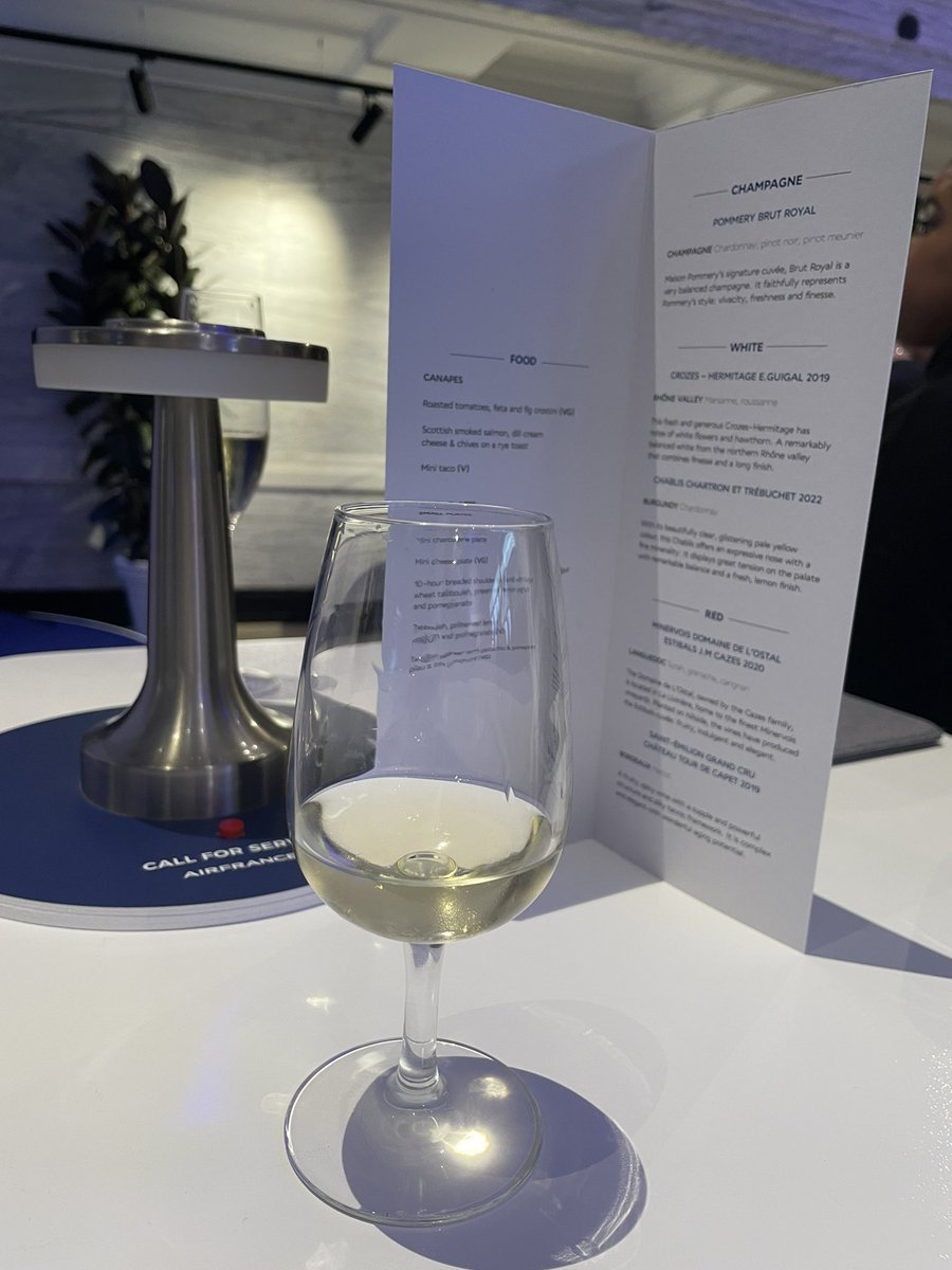 Thank you <a href="/AirFranceUK/">Air France UK</a> for 90 years of elegance! Fantastic to taste the business class wines under guidance from the sommelier