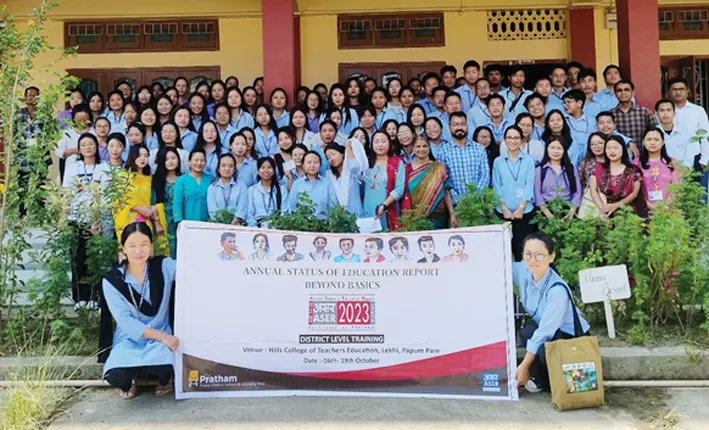 arunachaltimes_'s tweet photo. (ASER 2023 ‘beyond basics’ training for #BEd_Students)
The Arunachal Times - https://t.co/ZSa6ztT2Y5 https://t.co/aQAolYJbOM
