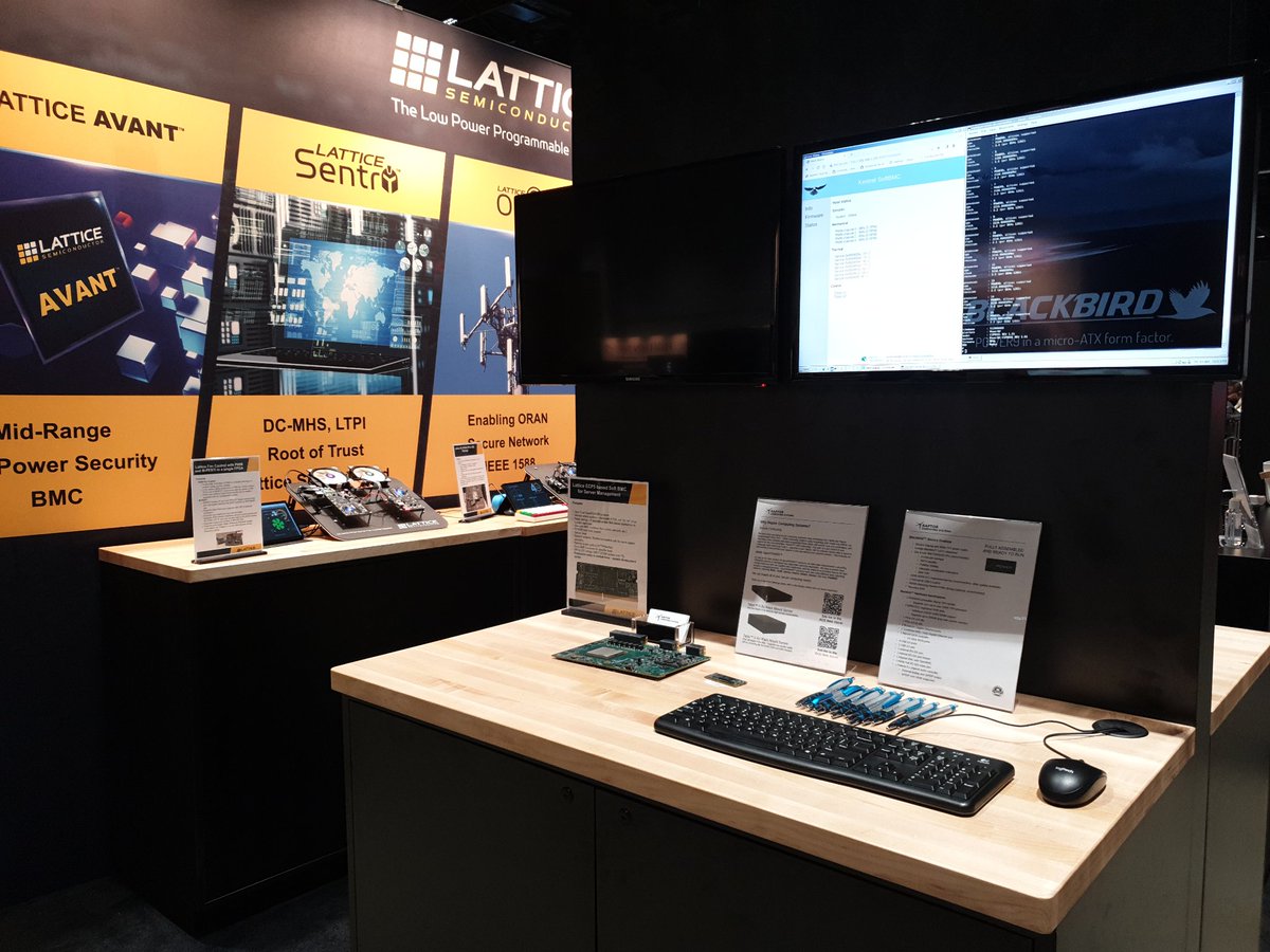 Come join us at #ocpsummit23 at the @latticesemi booth, #31A!  Try a Blackbird #POWER9 secure desktop and see our Kestrel soft BMC solution in action!