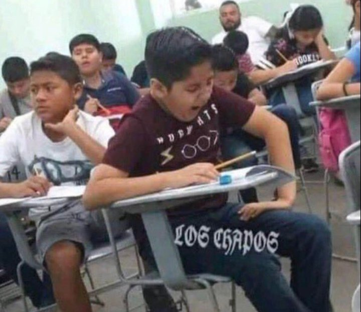yo a los 10 segundos de haber llegado a clases