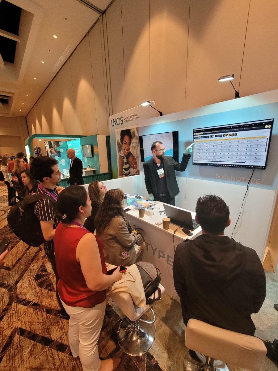 First day at #ASHI2023 in San Antonio. Amazing time showcasing the power of NanoTYPE and nanopore sequencing at our booth! 
Live demos are always wowed by attendees presenting the speed and accuracy of this game-changer technology.