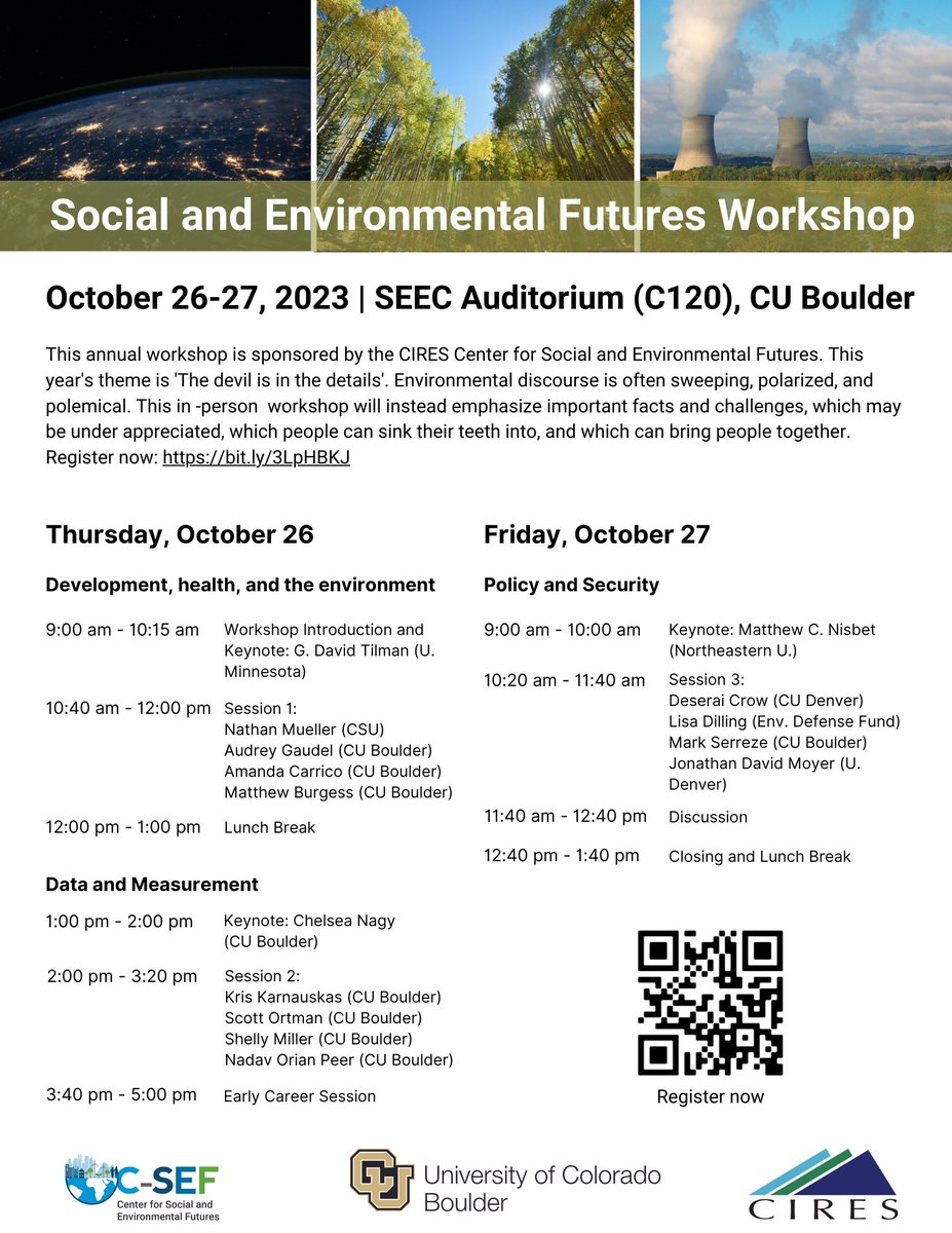Center for Social and Environmental Futures tweet media