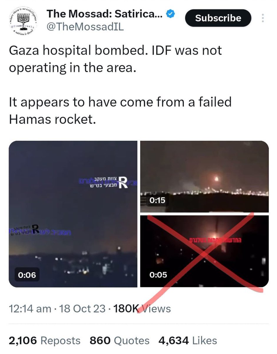 itranslate123's tweet photo. Israel: we hit the Ahli Hospital and killed Hamas terrorists. 

Israel: doctors videos and used footage from 2022

Israel: it was a HAMAS rocket 

Israel: No wait! It was an Islamic Jehad Rocket. https://t.co/T8xPbxUZGI