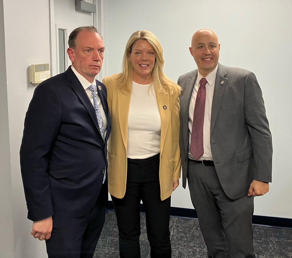 It was a pleasure to meet Patrick Hendry, President of PBA NYPD and Benny Boscio Jr, President of COBA at today's public hearing in NYC!