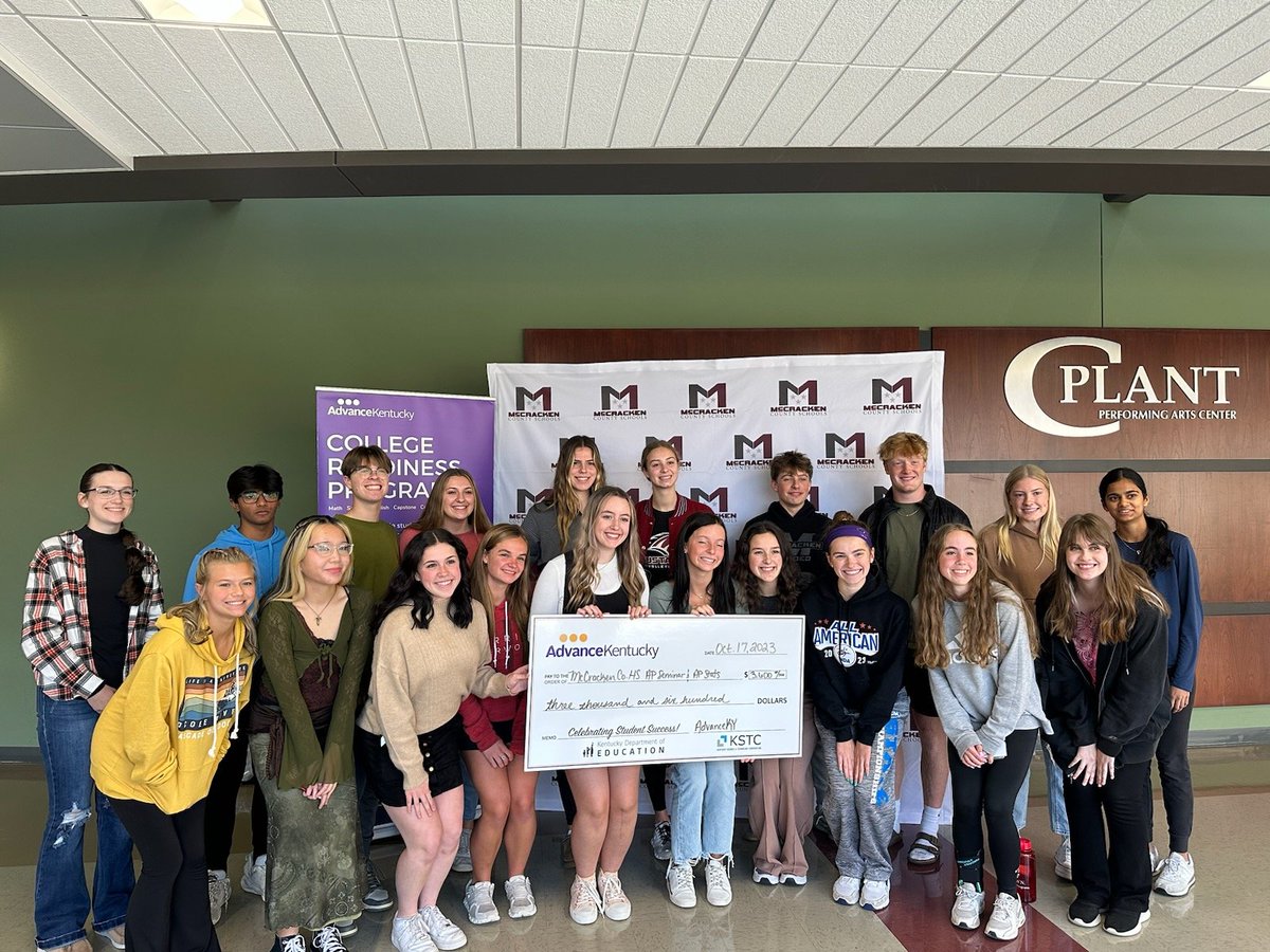 Congratulations to students from McCracken Co. HS (@McCrackenCounty) for earning qualifying scores on 2023 AP Exams!