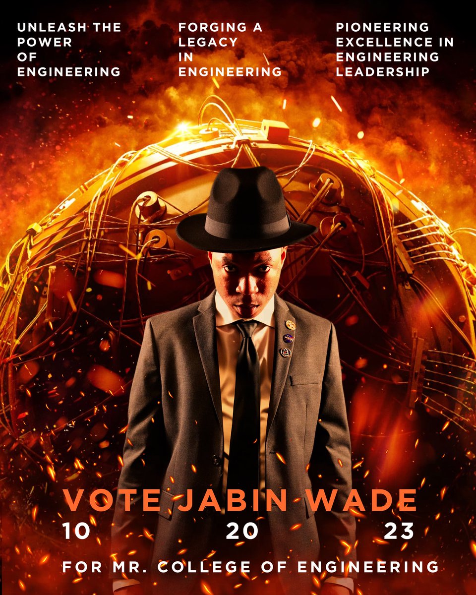 NotJdoubleU__'s tweet photo. 🗳️ Vote Jabin Wade for Mr. College of Engineering 2023-2024! Let's unite for engineering excellence at PV! 🚀 
#JabinForMrCoE #PVEngineers https://t.co/MDrgIhIgzZ