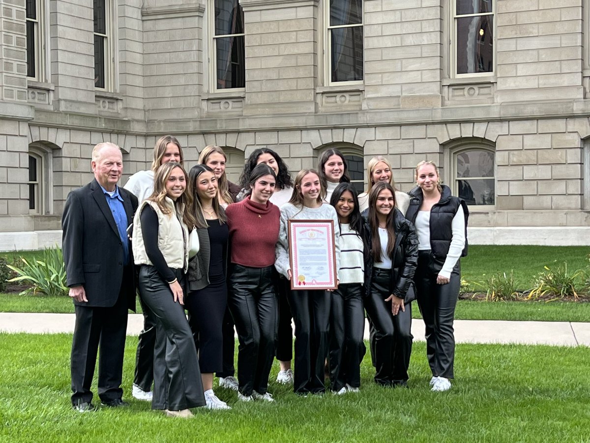 Our amazing State Champion Soccer Team was honored in Lansing today Thank you <a href="/Hertelforsenate/">Senator Kevin Hertel</a> @SpeakerJoeTate for celebrating our Norsemen! Thank you <a href="/GovWhitmer/">Governor Gretchen Whitmer</a> for the beautiful tribute. Watch out world These women are exceptional athletes and outstanding leaders! <a href="/GPSchools/">GPPSS</a>