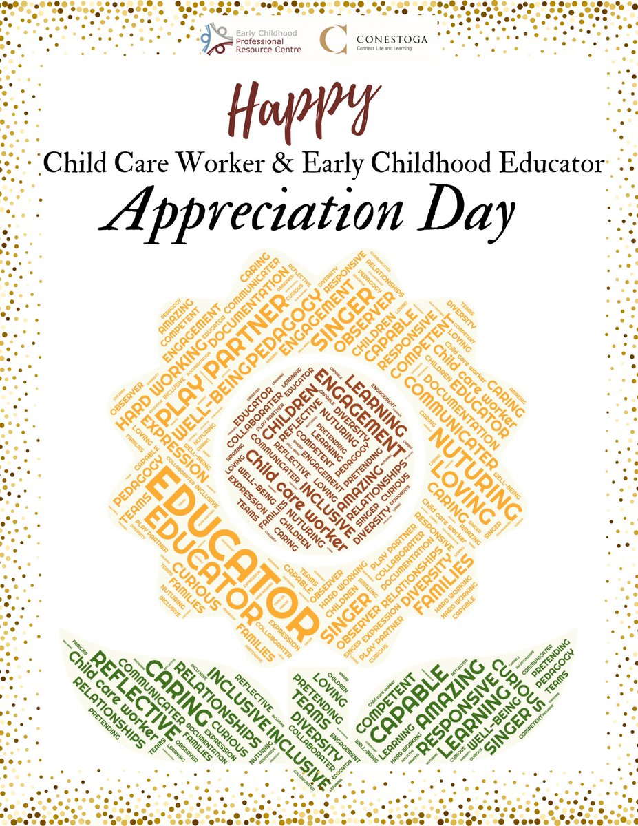 ECEPRC's tweet image. “Every smile, every conversation, every hug, every high five, every story, every dance, every song, every-time you play with a child, YOU have made a difference, brought sunshine and happiness into a child’s life.  We appreciate you!”
