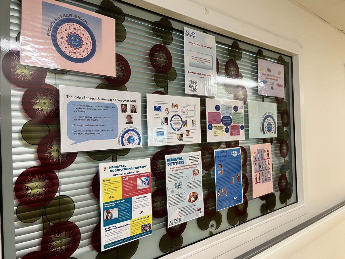 Happy #AHPDay2023 to all my fabulous AHP colleagues. Here’s a couple of snaps of how we celebrated on UCLH NNU… didn’t get in there quick enough to photo the cakes though! <a href="/LdnNeonatal/">London Neonatal ODN @londonneonatalodn.bsky.social</a> <a href="/WeAHPs/">WeAHPs 💙</a> <a href="/uclh/">UCLH</a> @MariaF1401 <a href="/NeoSLTCEN/">SLTs in Neonatal Care CEN</a> <a href="/DrFYung/">Fiona Yung</a>