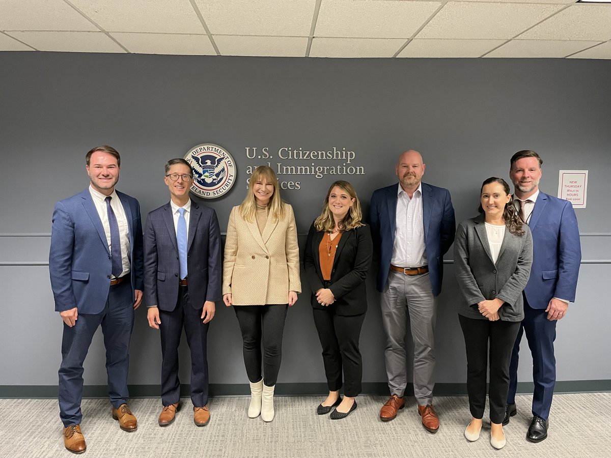 Thanks to @USCIS Arlington Asylum Office for hosting me to see firsthand how our Asylum Officers do their important work; they exemplify our commitment to a secure, fair, and effective asylum system.
