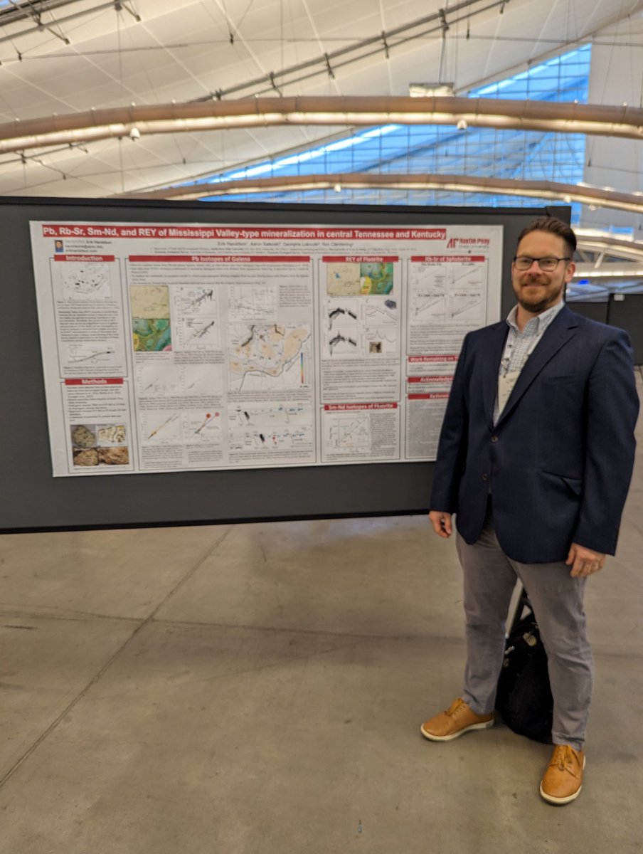 Come say Hi. Let's talk radiogenic isotopes, and REY in MVTs. Poster 9, #GSA2023