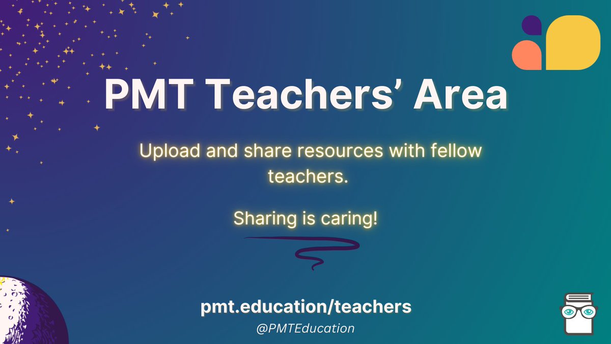 PMTEducation's tweet image. 🚨📚 TEACHERS 📚 Join us in sharing resources with a community of verified teachers on our Teachers’ Area! 🌠👩‍🏫- a FREE resource-sharing site: pmt.education/teachers. Sharing is caring! Learn more here: bit.ly/PMTTeachersArea #edutwitter #Edchat #UKEdchat