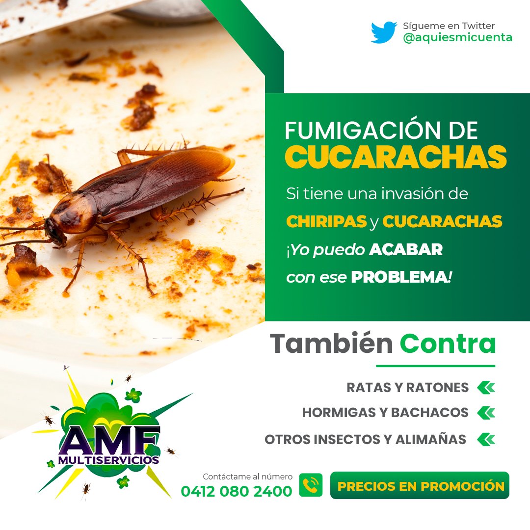 ¿Quieres mantener tu hogar libre de plagas?  Contáctame para más información. 
Comparte con este post para que le llegue a quien lo necesite.

#Caracas #fumigacion