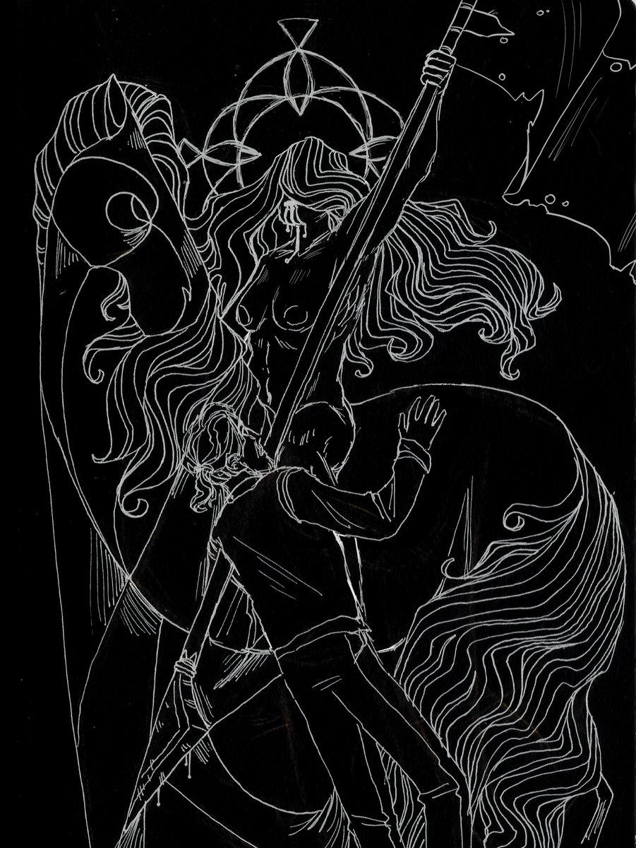 Kelgrid's tweet image. #Kultober Day 17. Archon
Netzach has his eyes on him

#Kult #KultRPG #KultDivinityLost #inktober #Kultober2023