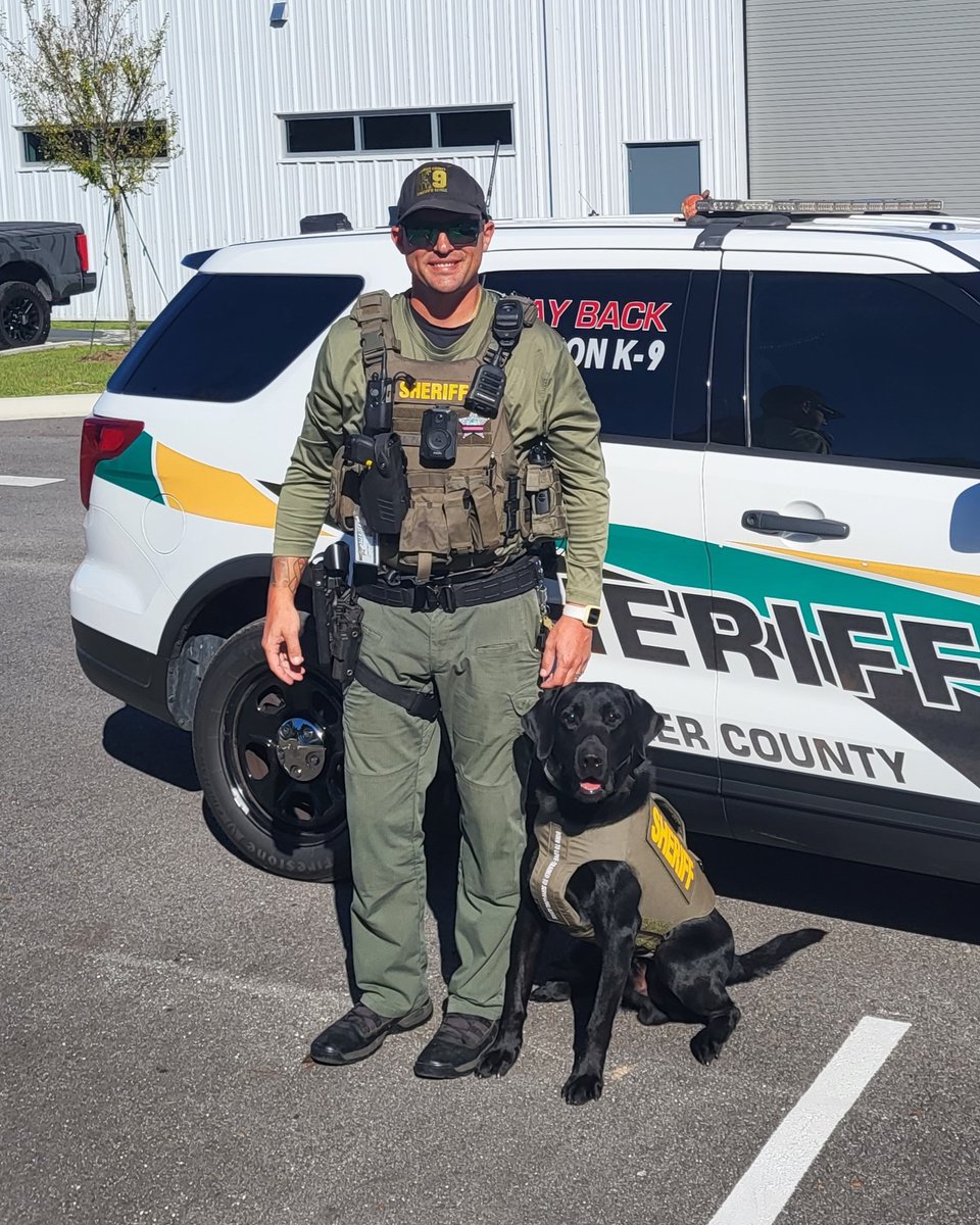 K9s Holmes and Nitro have receive bullet and stab protective vests thanks to a charitable donation from non-profit organization Vested Interest in K9s, Inc!

Both vests are embroidered with the sentiment “Born to Love - Trained to Serve - Loyal Always”.