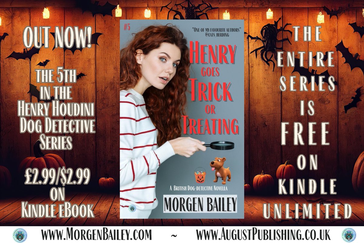 Hello everyone. Woo hoo! I'm delighted to share that the 5th in my dog detective series is now out!  amazon.com/dp/B088G2QHV2 etc. #newbook #dogdetective #dogdetectivebook #animalnovella #dognovella #cozydogbook #cozydogdetective #dogdetectivekindlebook #newbookrelease #newbooks