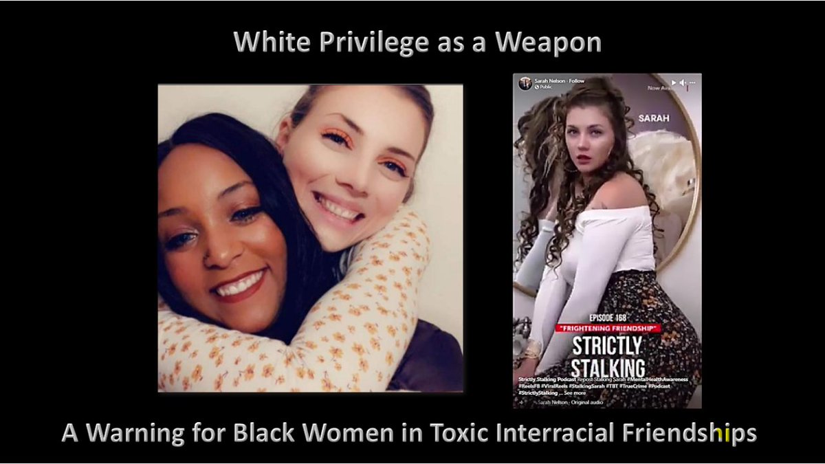 They were best friends as long as Delilah made herself small for Sarah. But when Delilah stepped into her power as a Black woman, Sarah weaponized White privilege & the criminal justice system to destroy Delilah. This event is a must attend for Black folks. #BlackTwitter