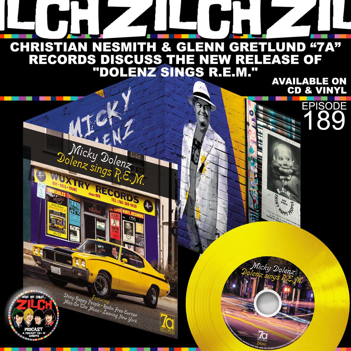 Zilch #189-Christian Nesmith &amp; <a href="/GlennGretlund/">Glenn Gretlund</a>  of <a href="/7aRecords/">7aRecords</a>   discuss ”Dolenz Sings R.E.M.”
<a href="/TheMickyDolenz1/">Micky Dolenz</a> 
First listen to a bit of "Leaving New York"
Listen here 
zilchmonkeescast.blogspot.com/2023/10/zilch-…
<a href="/TorkTweet/">Peter Tork Tribute</a> <a href="/MonkeeingAround/">Monkeeing Around Podcast</a> <a href="/MonkeesAlmanac/">Monkees Live Almanac</a>
