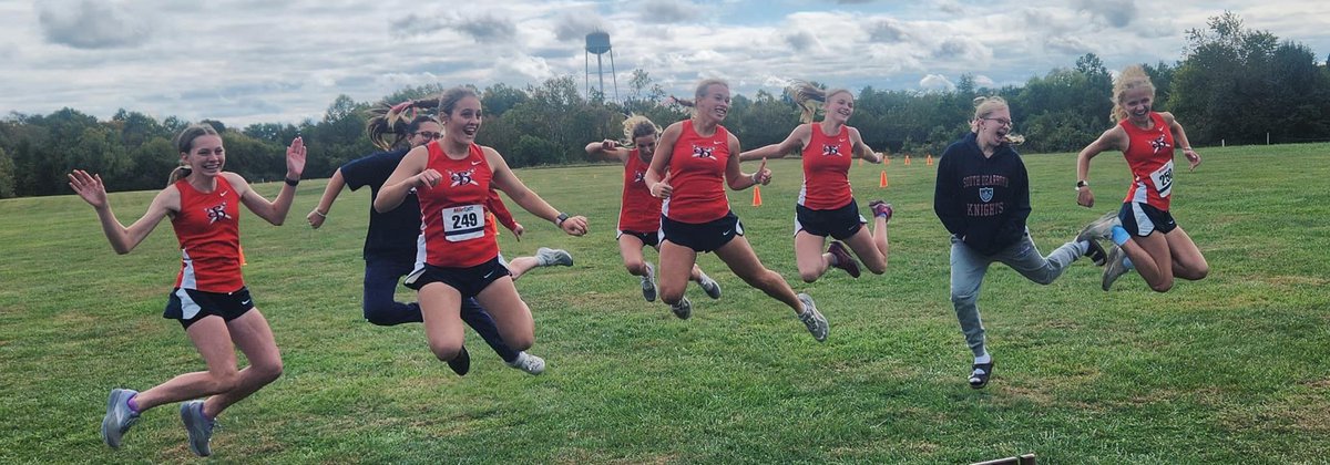 The South Dearborn High School girls cross country team became sectional champions for the first time since 1987! Congratulations, Knights!