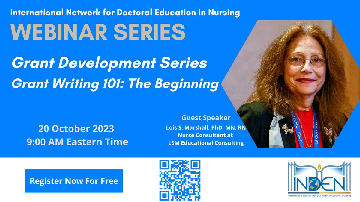 INDEN Global (@indenglobal) on Twitter photo Are you interested in grants? Ever wanted to know the process to apply? INDEN will begin a #free grant writing webinar series launching this week! Dr. <a href="/NCLEXprof/">Lois Marshall</a> will present "Grant Writing 101: The Beginning."
Register today!
indenglobal.org/webinar-series Are you interested in grants? Ever wanted to know the process to apply? INDEN will begin a #free grant writing webinar series launching this week! Dr. <a href="/NCLEXprof/">Lois Marshall</a> will present "Grant Writing 101: The Beginning."
Register today!
indenglobal.org/webinar-series