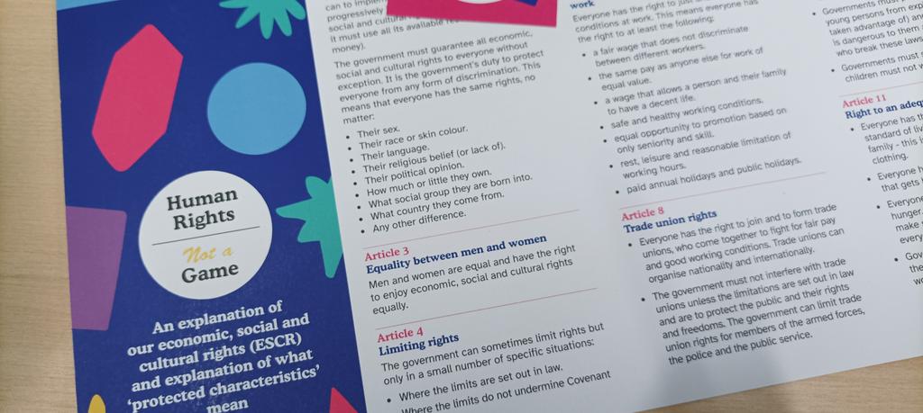 ATD_Europe's tweet photo. #DignityInAction!
Great launch of "#HumanRights, not a game" by @JustFairUK at the #EndPovertyDay event with @ATDFourthWorld, @GRIPPUK &amp; @AmnestyUK.
The game triggers discussions abt #icescr #SocialRights &amp; citizens' empowerment. 
#IDEP2023 #EndPoverty #SDG1 #LeaveNoOneBehind https://t.co/qsq44JJi7B