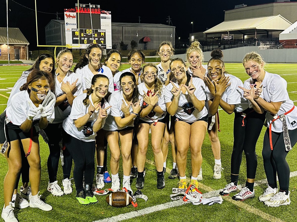 AHSGirlsFFball's tweet photo. Got a couple a wins tonight and even worked in an outfit change…

Thanks to Cherokee Flag for hosting us (and North Cobb Flag for meeting us halfway).  Always a instant classic when we hook up with Cherokee and tonight was no exception.  @RaiderSport @Scheifflee_AHS 

#Mind23t https://t.co/wmjdL6sb5I