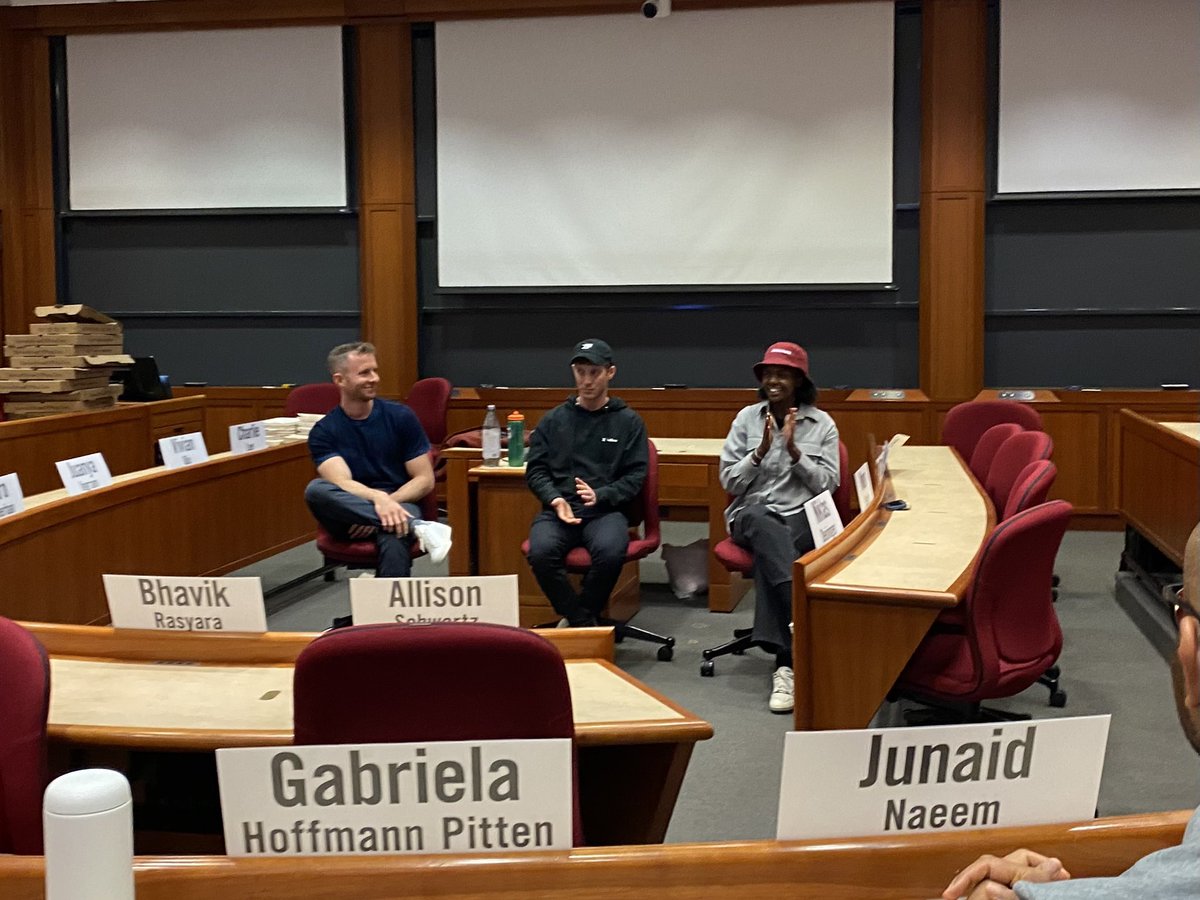 An incredible event today at <a href="/HarvardHBS/">Harvard Business School</a>! <a href="/edwardlando/">Edward Lando</a> and <a href="/cory/">Cory Levy</a> were dropping straight knowledge on how to validate an idea.
