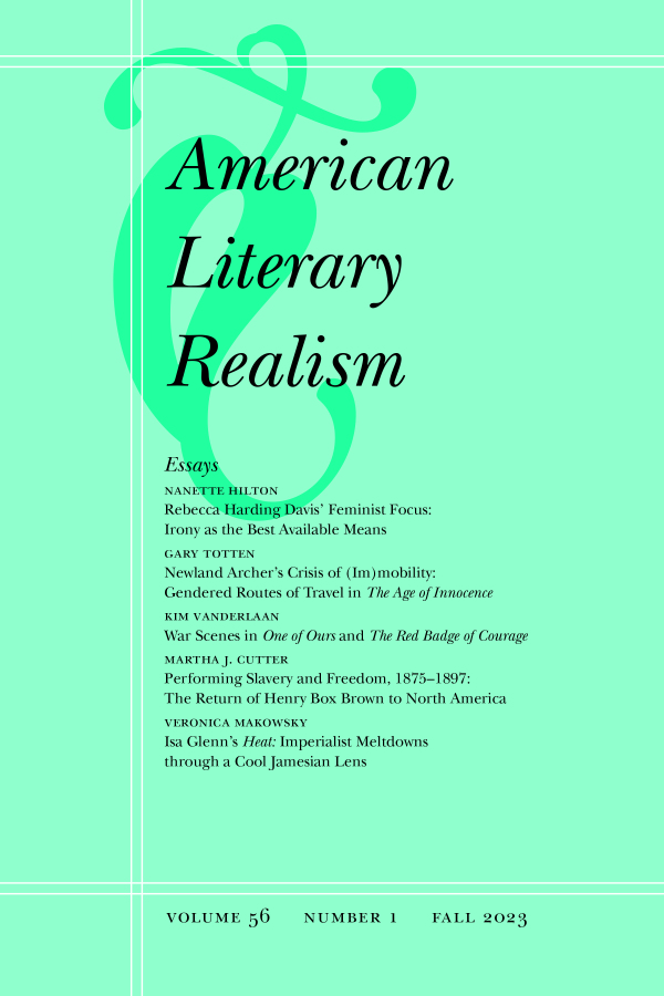 Illinois Press (@illinoispress) on Twitter photo Vol. 56, Iss. 1 of American Literary Realism is available on <a href="/ProjectMUSE/">Project MUSE</a> now, featuring scholarship from <a href="/hilton_nanette/">Nanette Hilton</a> &, <a href="/kmcvanderlaan/">Kim Vanderlaan</a> (<a href="/PSULiberalArts/">Penn State College of the Liberal Arts</a>), <a href="/MarthaCutter/">Martha Cutter</a> (<a href="/UConn/">UConn</a>), and more! muse.jhu.edu/issue/51462 Vol. 56, Iss. 1 of American Literary Realism is available on <a href="/ProjectMUSE/">Project MUSE</a> now, featuring scholarship from <a href="/hilton_nanette/">Nanette Hilton</a> &, <a href="/kmcvanderlaan/">Kim Vanderlaan</a> (<a href="/PSULiberalArts/">Penn State College of the Liberal Arts</a>), <a href="/MarthaCutter/">Martha Cutter</a> (<a href="/UConn/">UConn</a>), and more! muse.jhu.edu/issue/51462