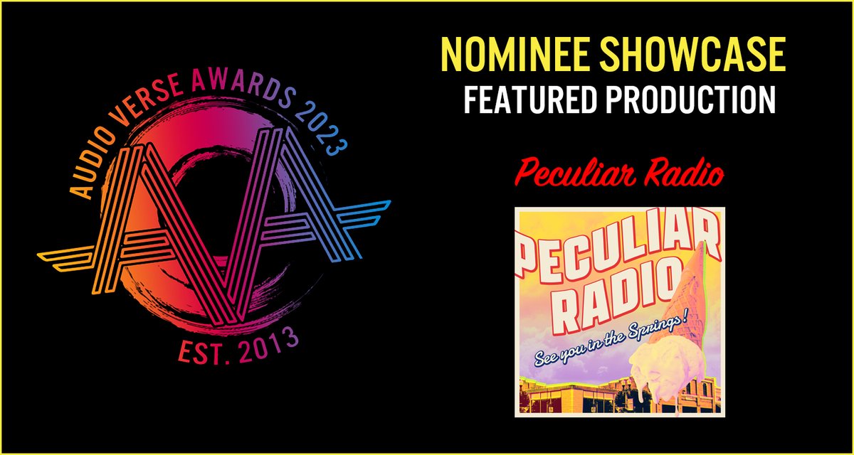 Audio Verse Awards (@audioverseawrds) on Twitter photo <a href="/PeculiarRadio/">Peculiar Radio, an audio fiction series</a> Peculiar Radio "Peculiar Radio" All it takes to turn a small town upside down is 15 seconds of dead air. podcasters.spotify.com/pod/show/audio…
#audioverseawards #AudioDrama #audiofiction #fictionpodcast <a href="/PeculiarRadio/">Peculiar Radio, an audio fiction series</a> Peculiar Radio "Peculiar Radio" All it takes to turn a small town upside down is 15 seconds of dead air. podcasters.spotify.com/pod/show/audio…
#audioverseawards #AudioDrama #audiofiction #fictionpodcast