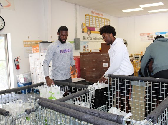 No kid should have to worry about where their next meal will come from. That's why I spent time packing bags of nonperishable foods for over 800 local children this afternoon at @F4KNFL. Learn how you can help at food4kidsfl.org. @FL_Victorious #FVFoundation