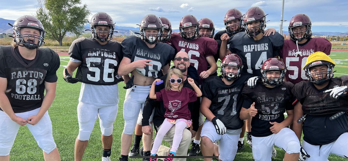 CoachDragge's tweet photo. Presented our Asst OL Coach Harper with her official coaching shirt today. To say the OL boys were pumped would be a gross understatement. 

Coach recent taught all the other kids a birthday party the intricacies of a three point stance. She is dedicated to the craft!

#OLDog https://t.co/5Fr8jrwlbM