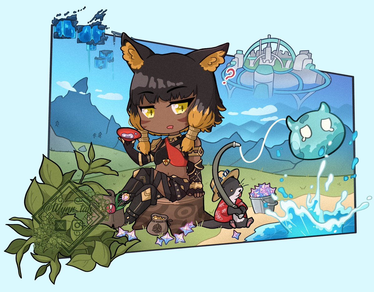 FFXIV  x Genshin Impact 
for <a href="/MMaineXIV/">mia</a> 👉👈