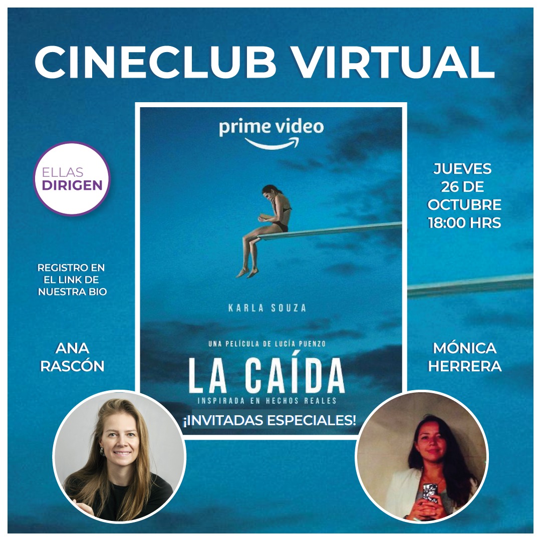 Es el mítico regreso del cineclub virtual de cine hecho por mujeres. Nos acompañarán la productora y una de las guionistas de "La caída" para platicar. 
Registro a esta actividad gratuita y hermosa: forms.gle/Nn8ZjKTnPuzp7Z…