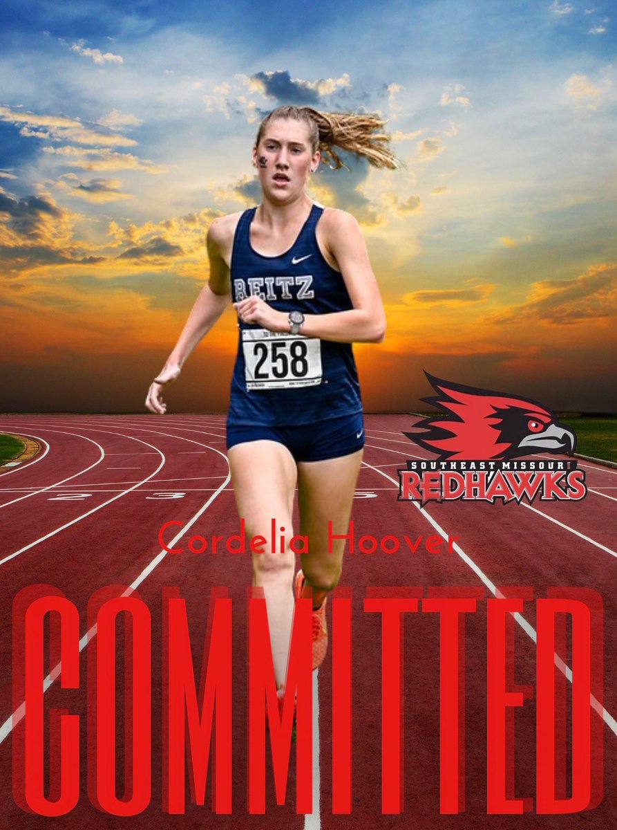 I’m so excited to announce that I will be continuing my academic and athletic career at Southeast Missouri State University! I wanted to thank Coach Lane for this opportunity to run XC/TF at the D1 level. Thank you to coach King and Bum for your support and faith in me!