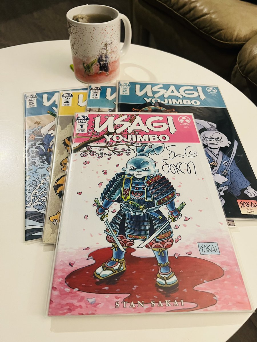 Doing a reread of <a href="/usagiguy/">Stan Sakai</a>’s <a href="/IDWPublishing/">IDW Publishing</a> run on Usagi Yojimbo. 

What are you reading tonight?