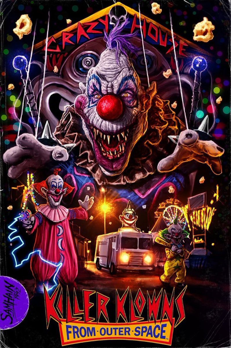 #NW 31 Nights of Spooky Movies: Night 17 - Killer Klowns from Outer Space #NowWatching #KillerKlownsFromOuterSpace #KillerKlowns #Horror #HorrorMovies