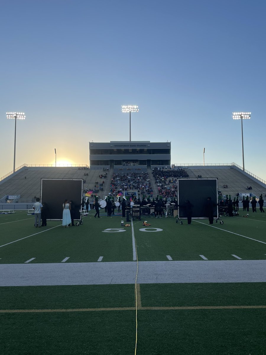 Great job @KFHS_Band at UIL Region tonight! The show was great, even from behind! Also, exciting to see our @Klein_Int_Band alumni out there on the field! Keep working hard!