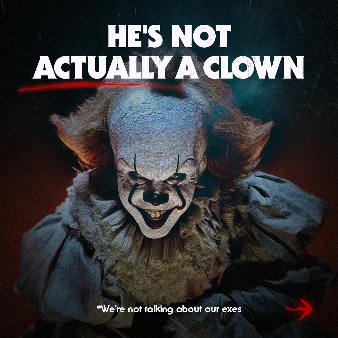 HBOAsia's tweet image. Although the way Pennywise only comes back every 27 years to eat you does remind us of our exes. 

Watch #ITChapterTwo on #HBOGO to see how they brought the rich lore of #StephenKing’s IT to life.