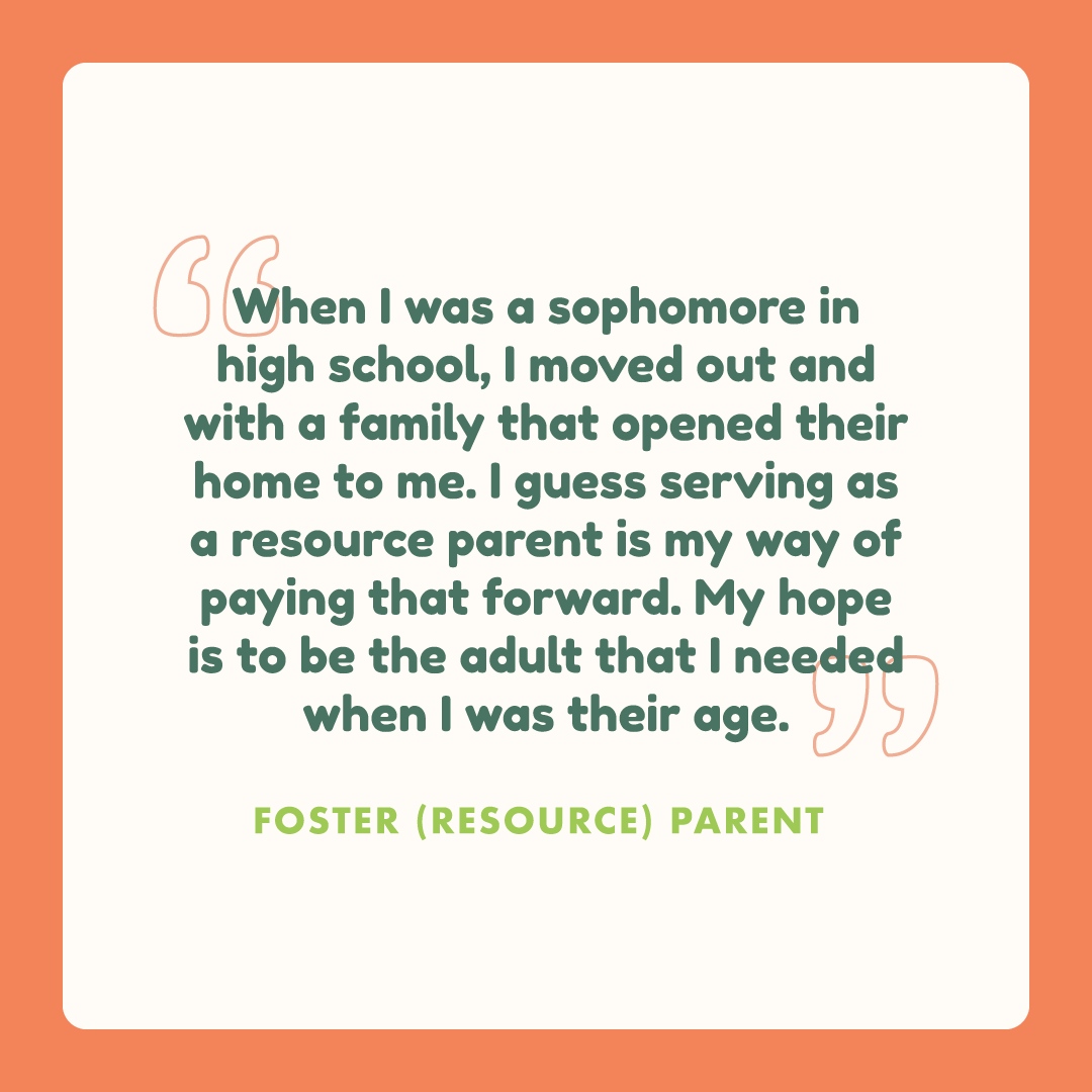 EveryChildOR's tweet image. "My hope is to be the adult that I needed when I was their age." - foster (resource) parent
