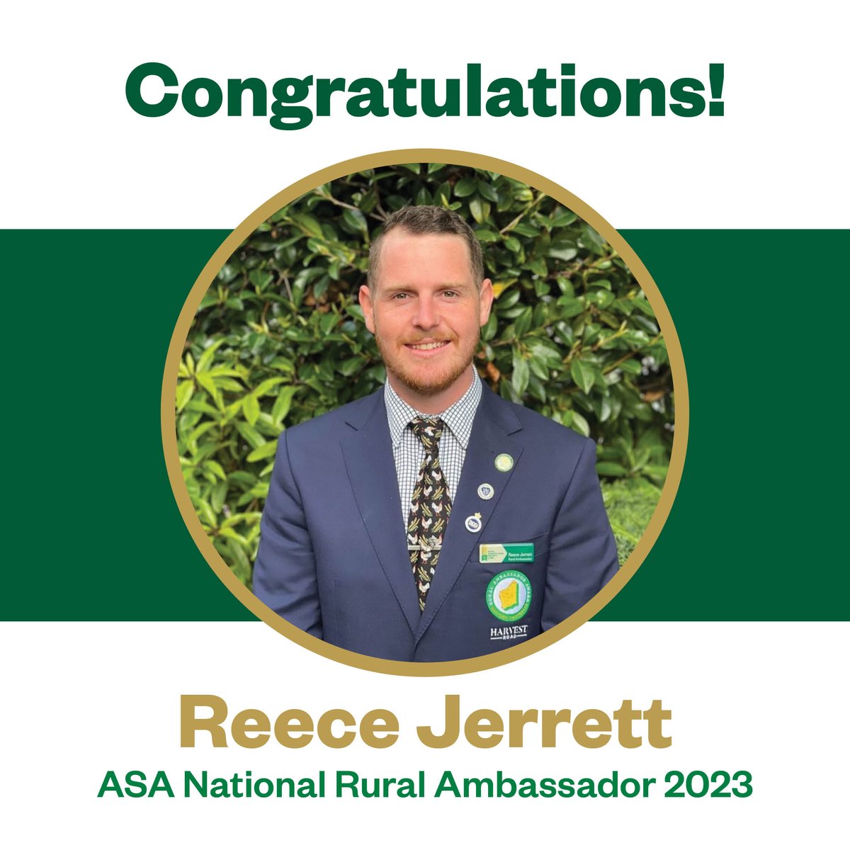 We are thrilled to announce that our very own Reece Jerrett has been named the @AgShowsAus National Rural Ambassador for 2023, and we couldn't be prouder! 👨‍🌾