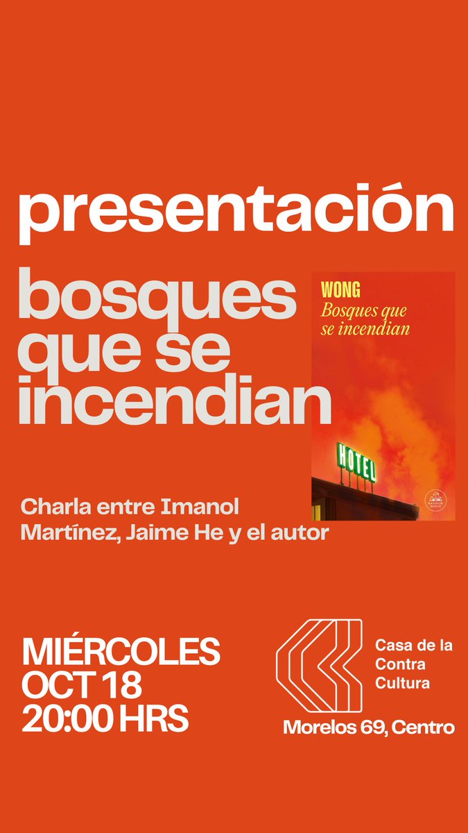 Mañana por la noche, @imanolmartinezg y yo charlaremos sobre esta memoriosa y memorable novela junto con @robbwong, su autor.
Quien quierapueda acompañarnos, abríguense y nos vemos en la generosa @lacccqro.