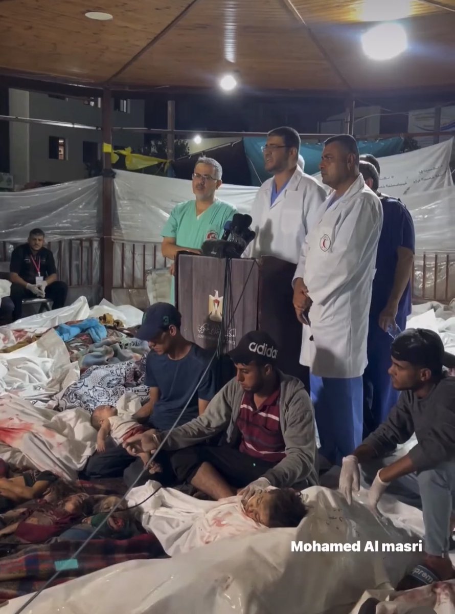 مقابلة صحفية بين جثث الشهداء 
شو في اكتر من هيك اثبات !!