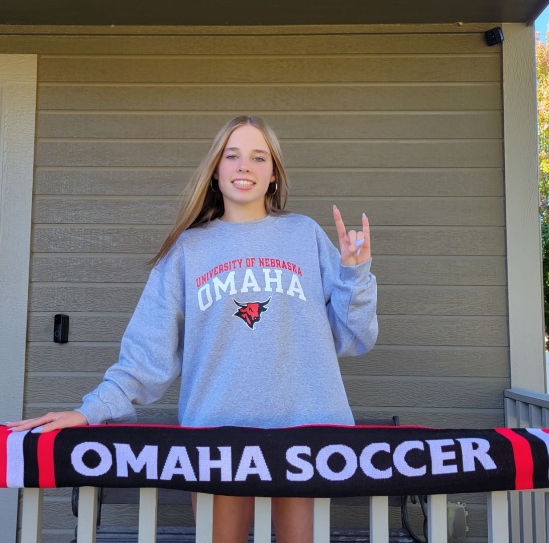 25kedobberstein's tweet photo. I am so excited to announce my verbal commitment to the University of Nebraska Omaha to continue both my athletic and academic career at a D1 level. Thank you to my family, coaches, teammates, and friends for all the love and support. GO MAVS! ๐ค https://t.co/y95Ocpinzj