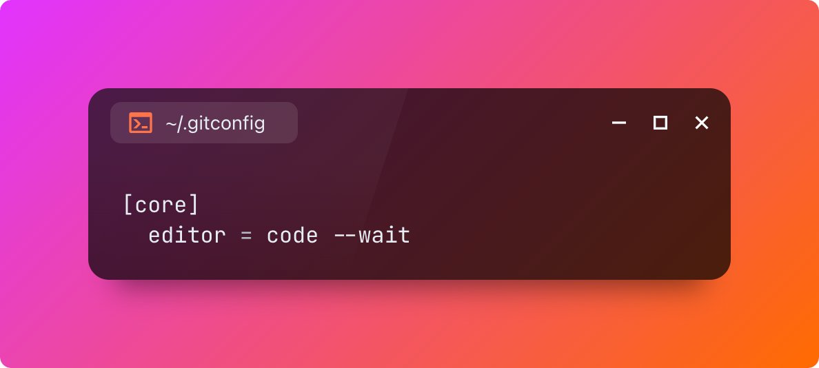 CircleCI's tweet image. Set VS Code as your default Git editor in the ~/.gitconfig file to enjoy the IDE advanced features 😎 

For more config insights delve into our OSS library at config.tips/c/gitconfig/se… or join our merch giveaway by contributing to it! #Hactoberfest #GitConfig #VSCode