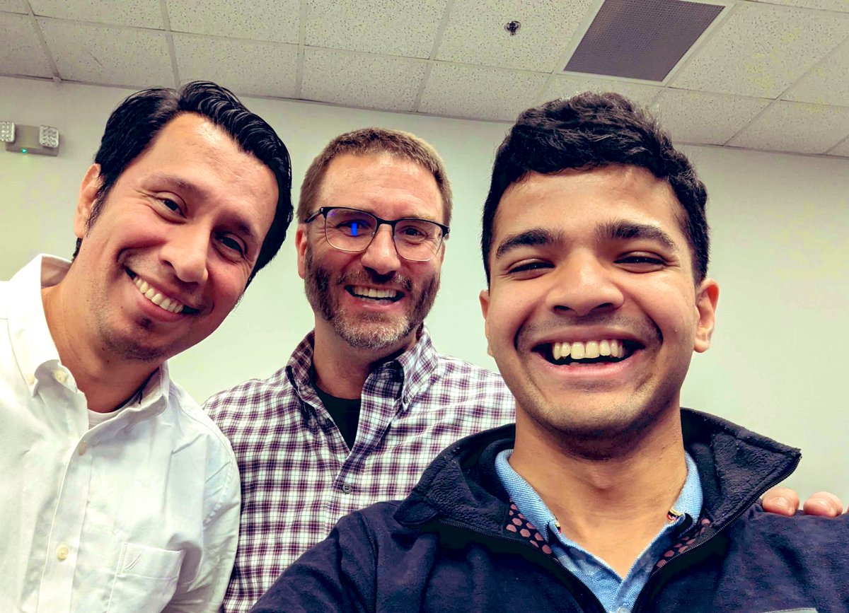 Erk Group (@purduesoftmse) on Twitter photo My student <a href="/parth_kelkar/">kelterkelkar</a> hanging out in Cincy with my favorite <a href="/ProcterGamble/">Procter & Gamble</a> guys - my former student Ed Caicedo Casso and my favorite collaborator <a href="/SethLindberg/">Seth Lindberg</a> . ❤️ Work with people you like. That rule has never failed me. My student <a href="/parth_kelkar/">kelterkelkar</a> hanging out in Cincy with my favorite <a href="/ProcterGamble/">Procter & Gamble</a> guys - my former student Ed Caicedo Casso and my favorite collaborator <a href="/SethLindberg/">Seth Lindberg</a> . ❤️ Work with people you like. That rule has never failed me.