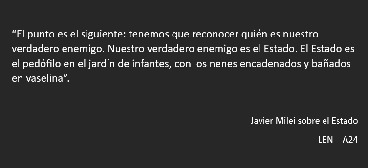 DamianFresolone's tweet photo. Transcripción REAL II. 
Luis Novaresio le pregunta a Milei: "¿No tiene solución este país?". Milei responde esto: https://t.co/TLuH2qBTFv