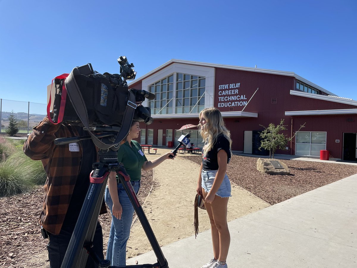 We appreciate Brisa Colon of KSBW coming to campus Tuesday to interview students and staff from Hollister High School's agriculture and FFA program, which was recently recognized as the No. 11 program of its kind in California. Watch the story on the 5 and 6 o'clock news.