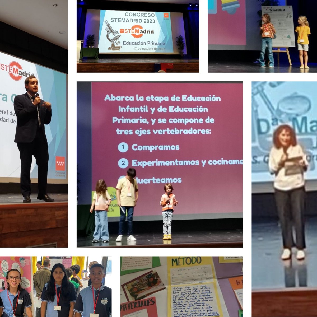 Un placer haber estado hoy en el congreso  STEMadrid de Educación Primaria #IF_CMadrid aprendiendo de las experiencias de los 38 colegios participantes. Enhorabuena a todos los alumnos y centros participantes por vuestros grandes proyectos y entusiasmo.