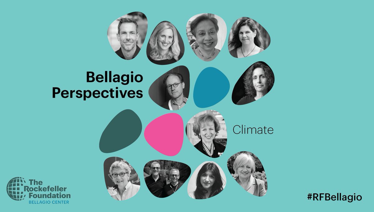 With contributions from leaders in fashion, politics, finance, and epidemiology, the latest #BellagioPerspectives contends with our ever-developing climate emergency. #RFBellagio

Find out more about their work and breakthroughs: rockefellerfoundation.org/bellagio-persp… #RFBellagio