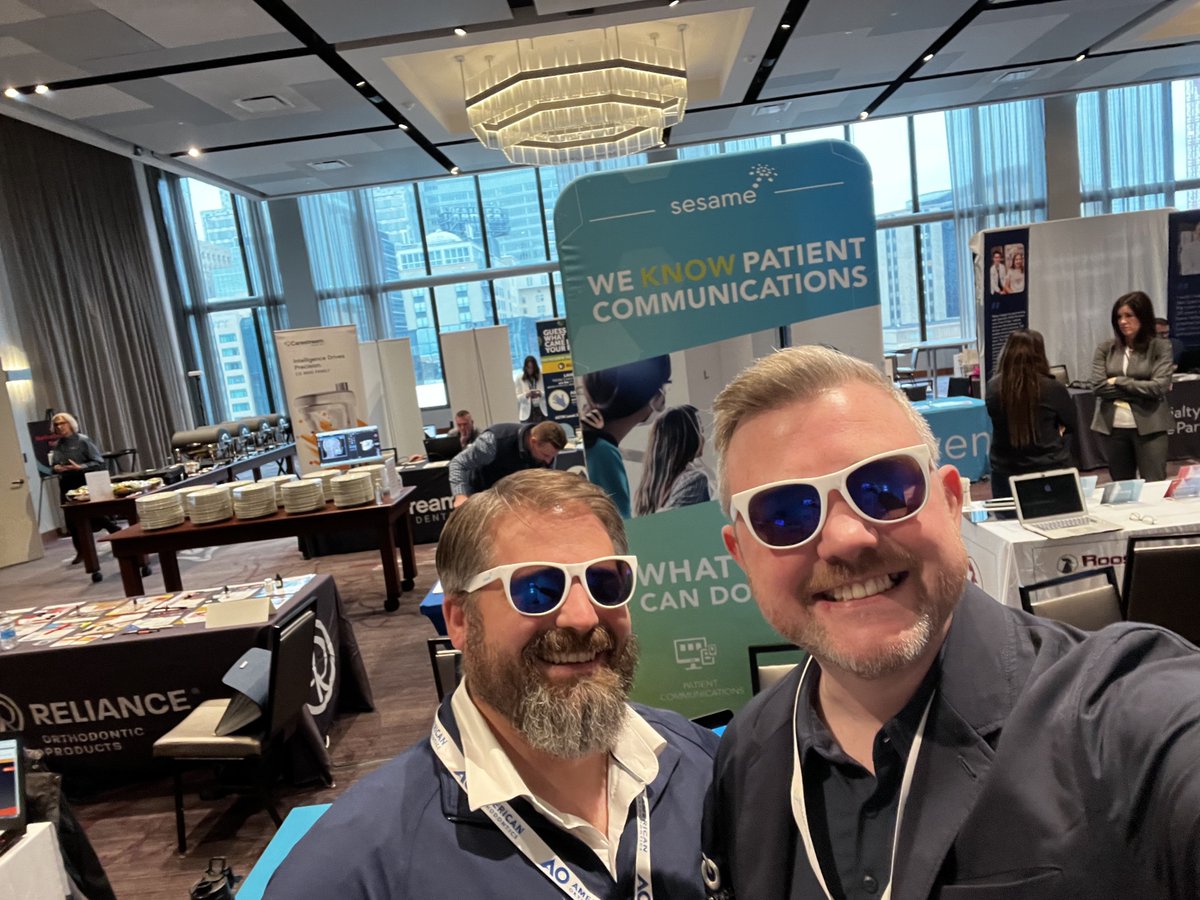 Last weekend, Jonathan attended the Midwestern Society of Orthodontists and Rocky Mountain Society of Orthodontists tradeshow!

Thank you to everyone that stopped by the Sesame booths to say hi 😎